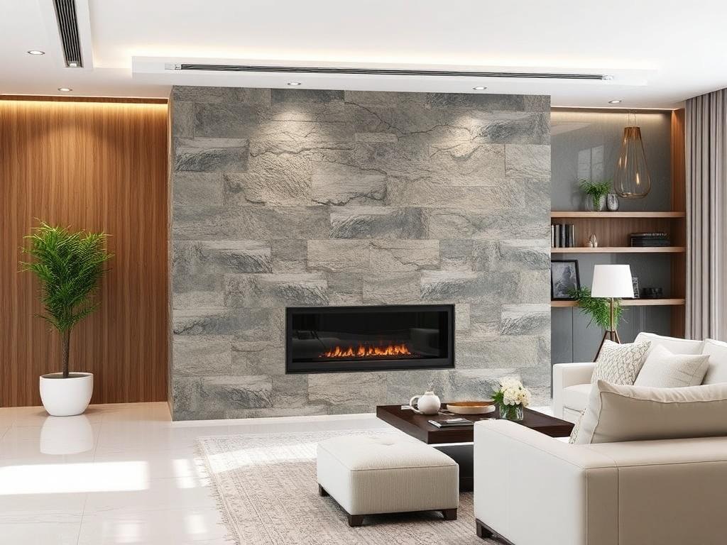 Artificial Stone in the Interiorфото