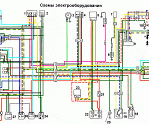 Схема проводки Honda Lead 90 и Honda Lead 50